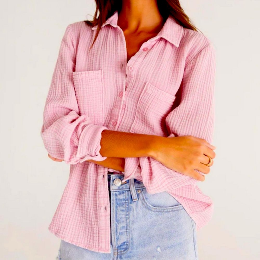 Kaili Gauze Button Up Shirt